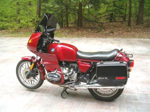 Bmw r100rs red poster #3
