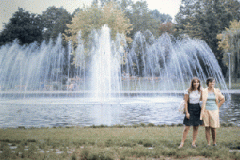 This water fountain is on Margit Island in the middle of the Danube River.