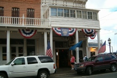 Dowtown Virginia City.  This is where the world's largest silver mine was, owned by Randolph Hearst.